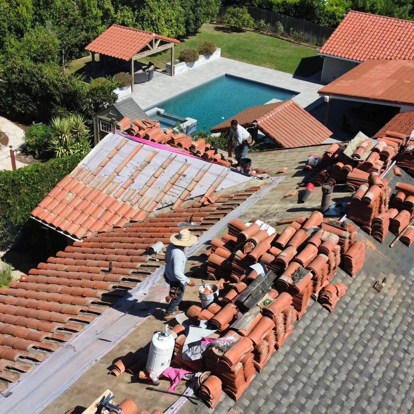 Villa roofing and waterproofing work for tropical weather protection in Phuket