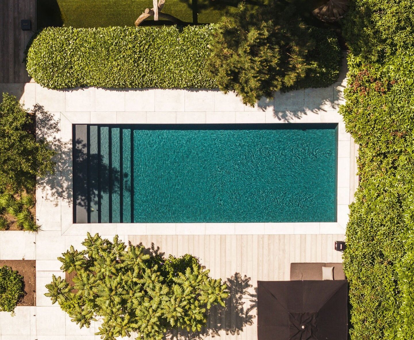 Completed swimming pool final finishing and quality control in phuket