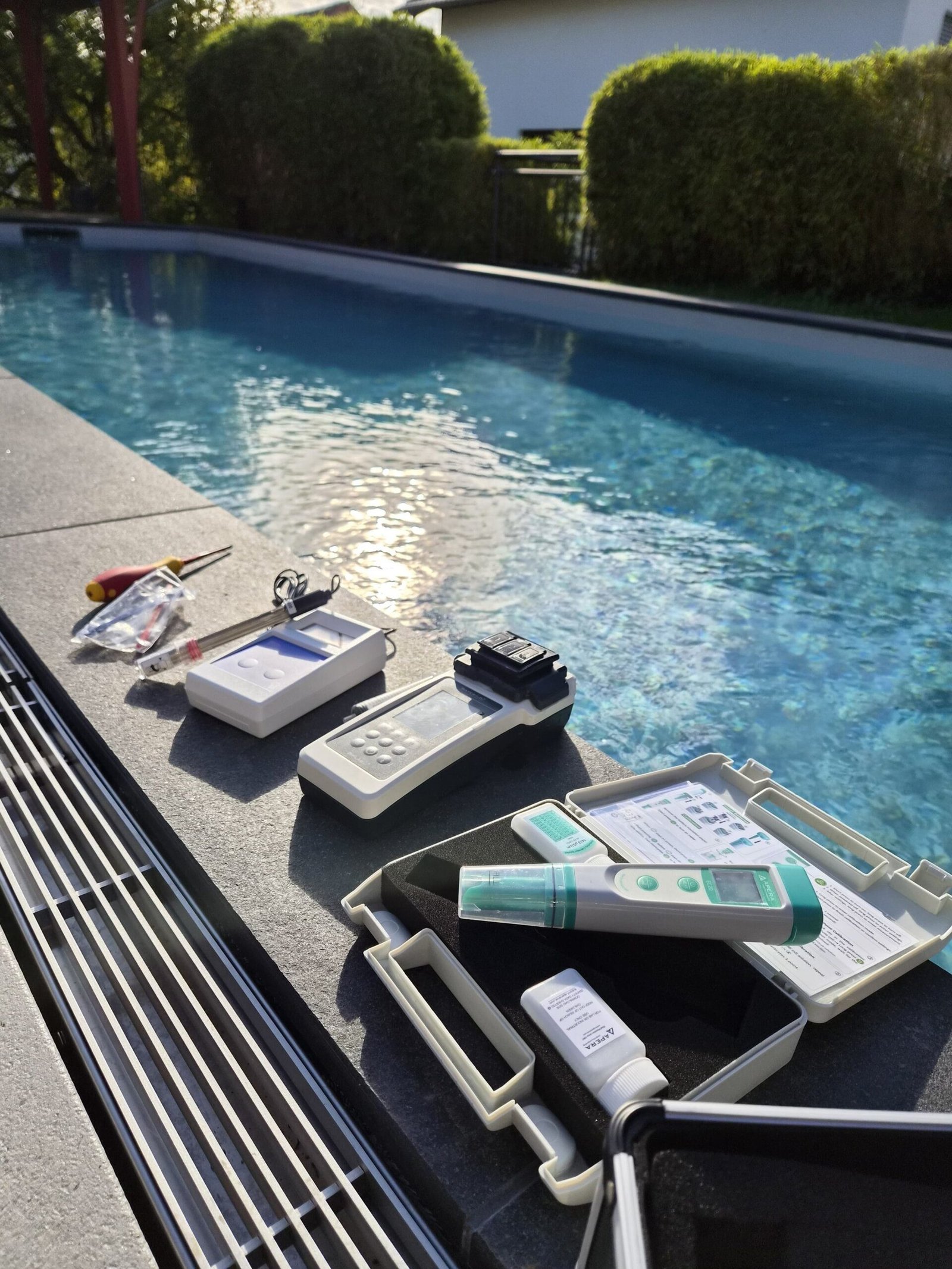 Swimming pool testing and commissioning in phuket